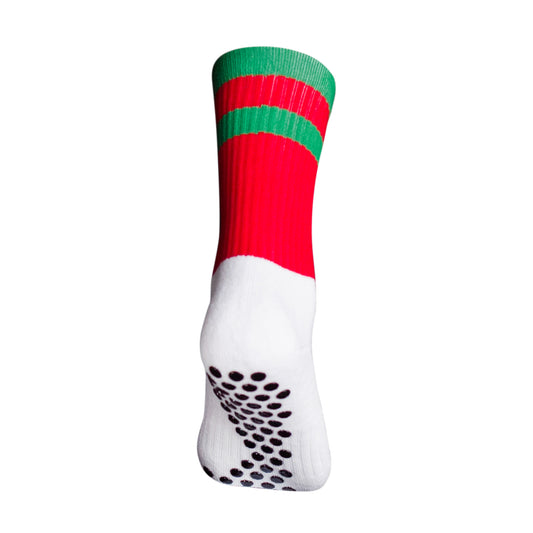 EOS ELITE GAA UltraSoft Grip Socks Red/Green