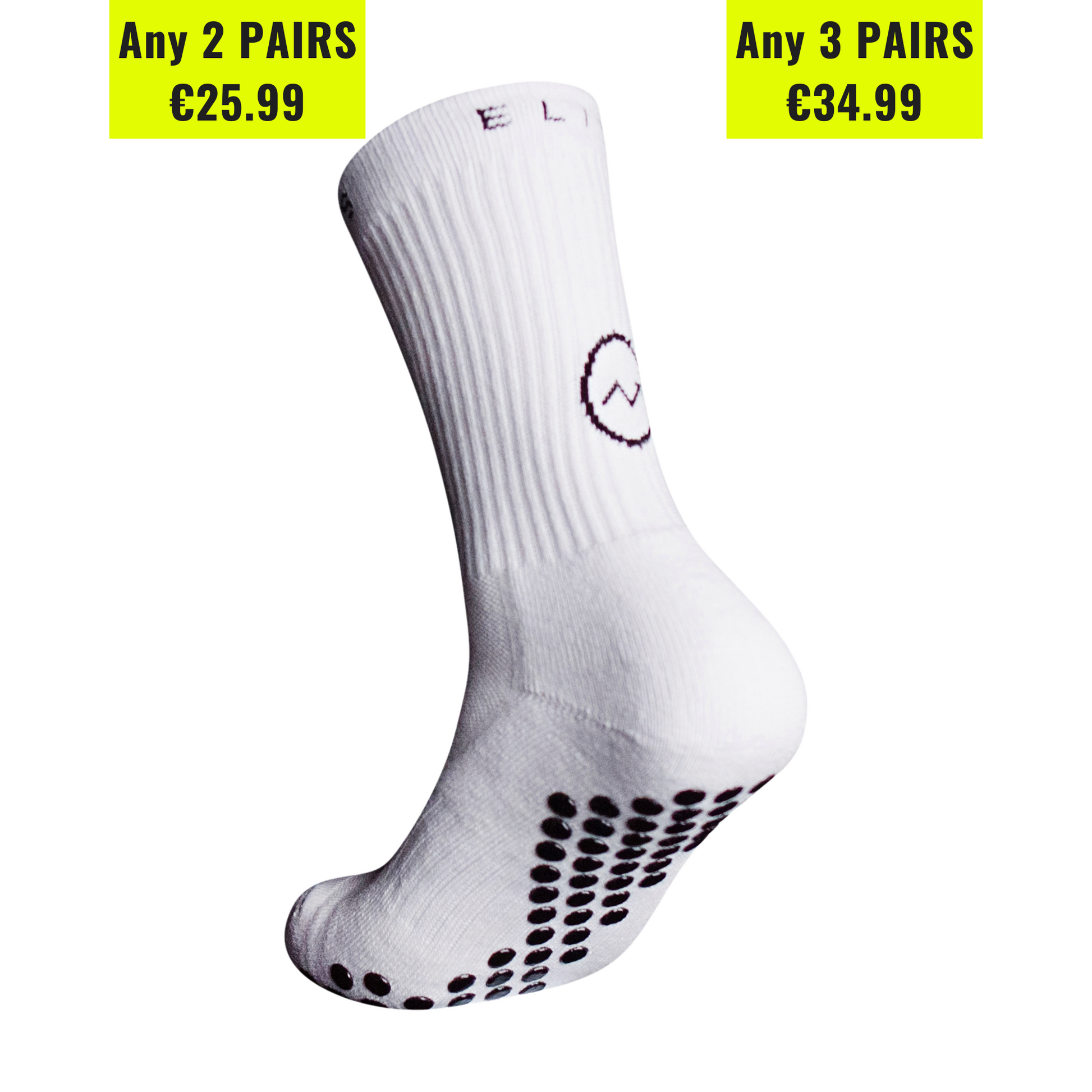 Eos Elite Grip socks White