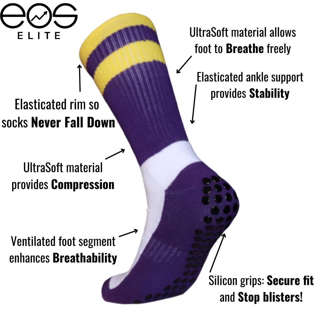 Purple top elite socks